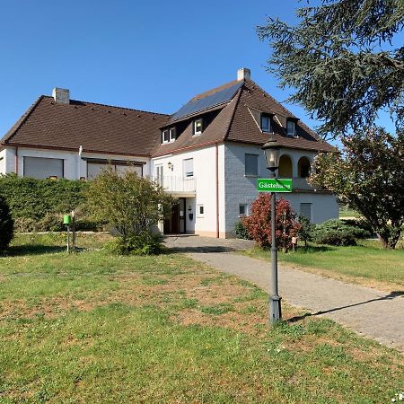Gaestehaus An Der Rheinbruecke Altlussheim Exteriér fotografie